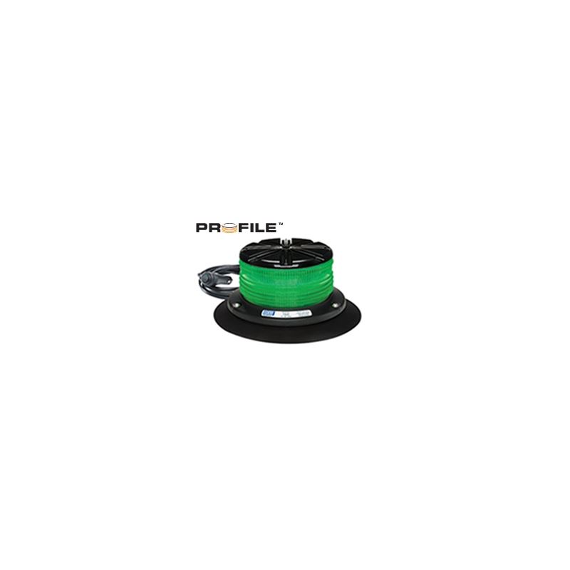 7460G-VM Vacuum Magnet Profile Green Beacon