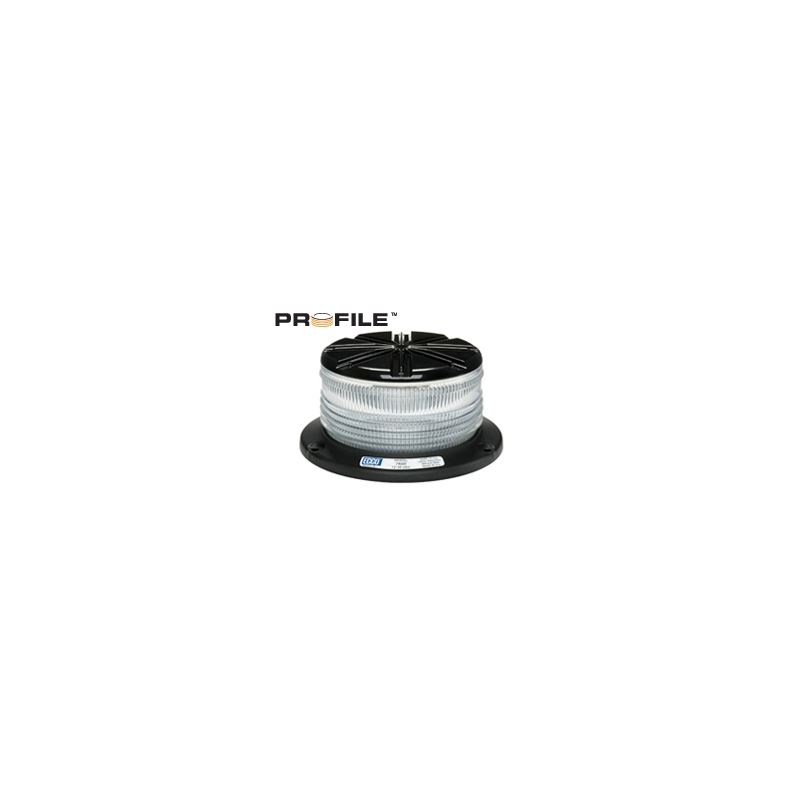 7460CA 3-Bolt Profile Clear/Amber Beacon