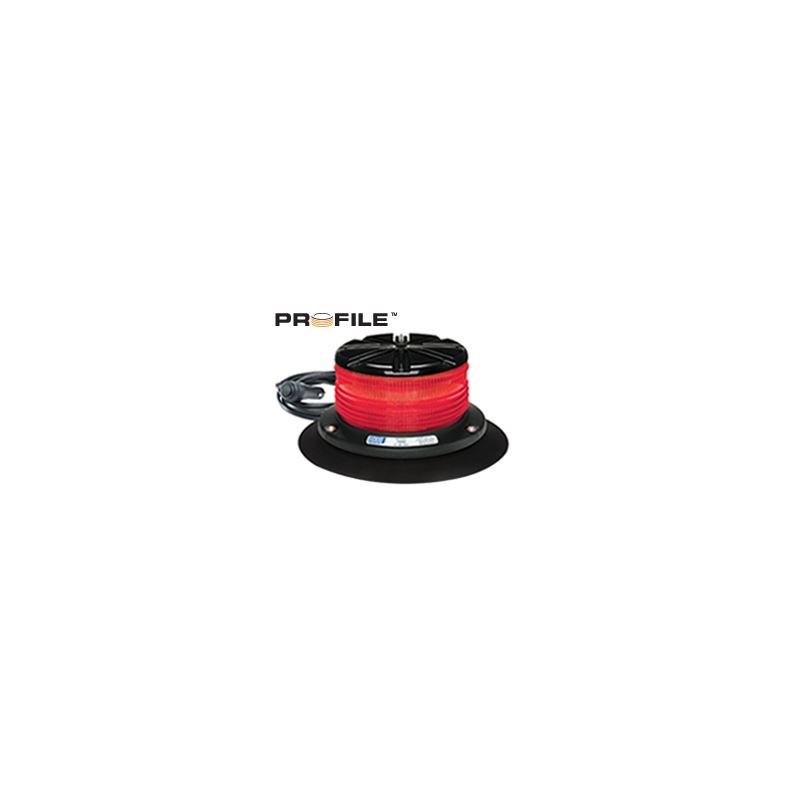 7460R-VM Vacuum Magnet Profile Red Beacon